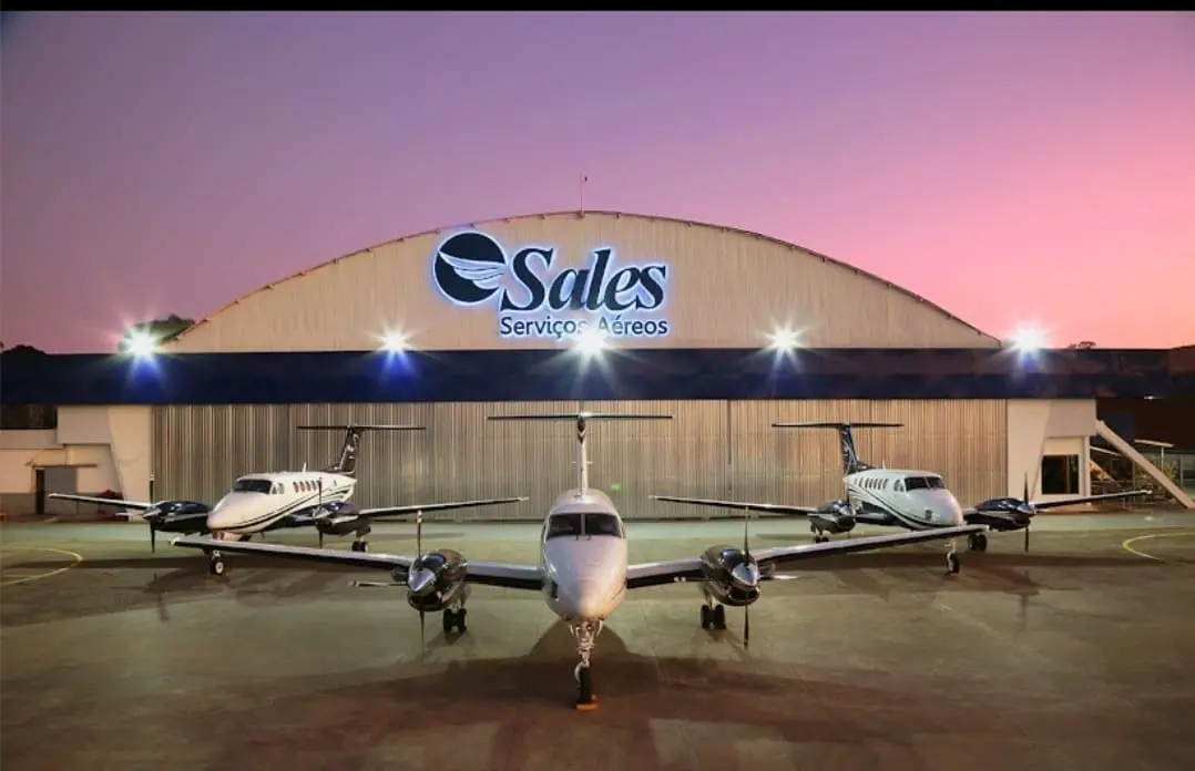 Fachada Comercial Simples da Sales serviços aereos
